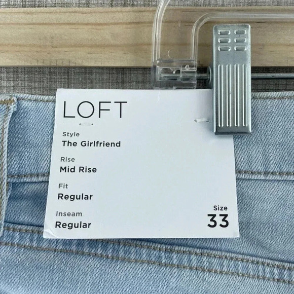 Loft Girlfriend Jeans Womens 33 NWT 3821 - Picture 6 of 14